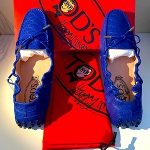 Women’s TOD’S Loafers Blue Size 10